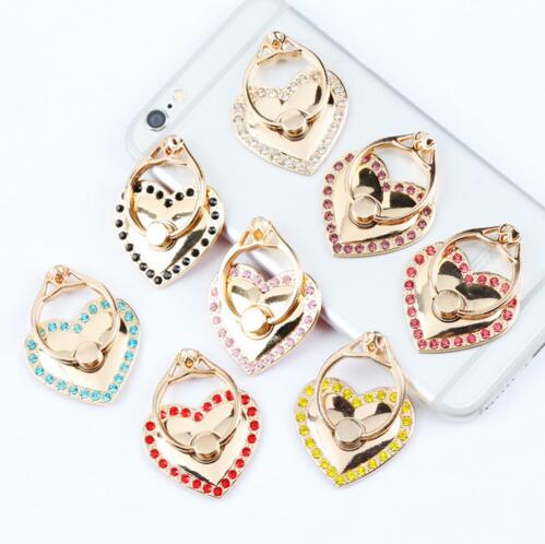 

Luxury Love Couple Metal Anti Drop Finger Ring Holder for iphone x 7 6 6p 8p 6s 8 plus Cell Phone Universal Holder Bracket Wholesale, Mixed color