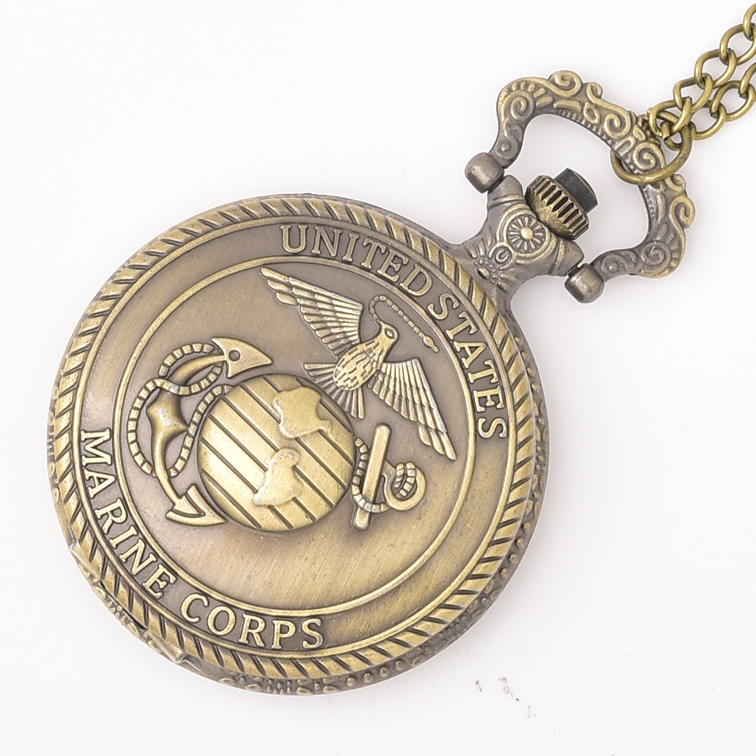 

Wholesale 50pcs/lot Bronze Eagle Pocket watch vintage pocket watch Men Women antique models Tuo table watch PW149