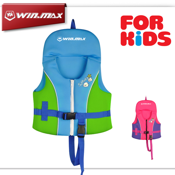 

WIN.MAX Summer Swimming Vest Children's Inflatable Swimming Vest Candy Color Bathing Suit Swimming Jacket for Kids