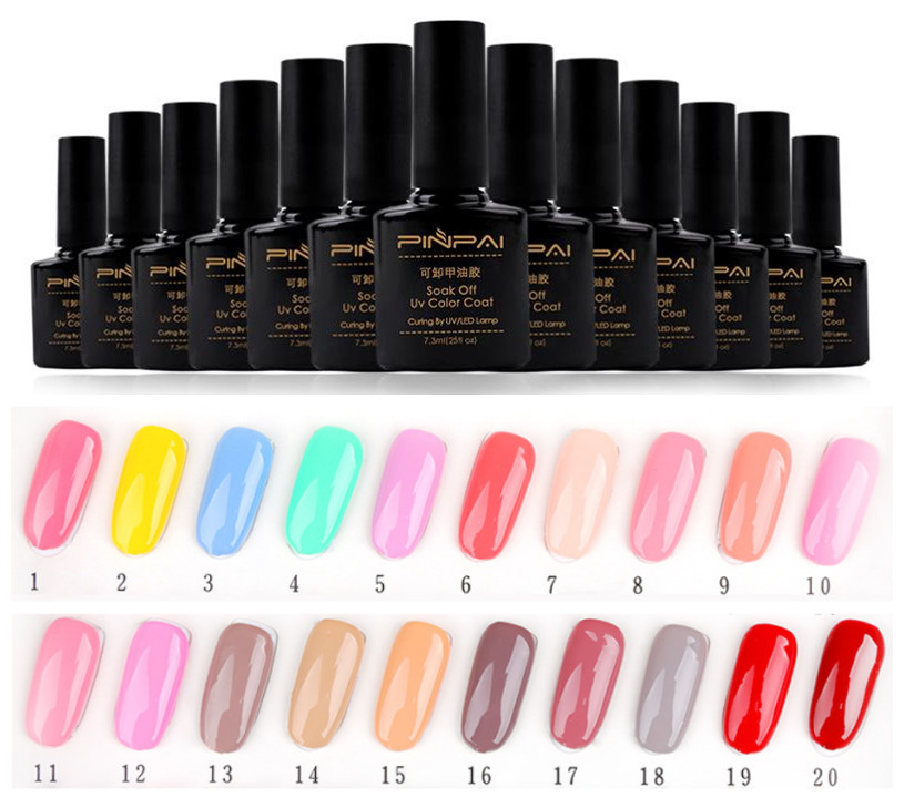

7.3ML 132 Colors Nail Gel Polish Soak Off UV Gel Varnish Nail Glitter Polish Long Lasting Manicure Gel Polish Paint Tool G108, 132 color