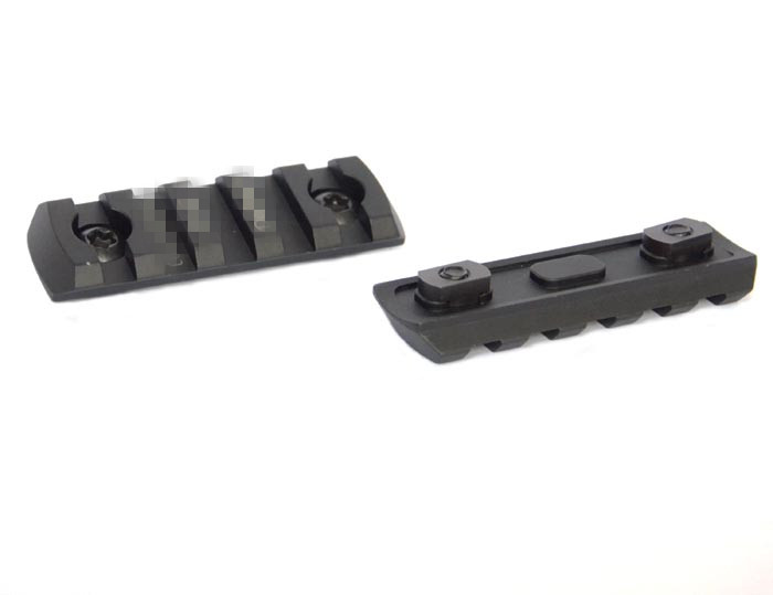 

5 slot CNC Aluminum Picatinny Rail Section Fit M-lok type Corner Chamferingodular Rail With M-LOk Free Shipping