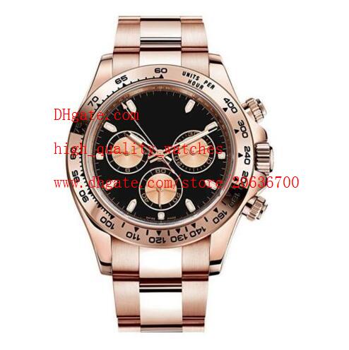 

Factory Supplier Luxury Sapphire 40mm 18k Pink Gold 116505 Automatic Mechanical Mens Men's Watch Watches No Chronograph Black Dial