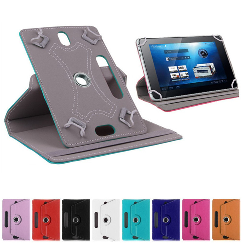 

360 Degree Rotate Leather Case Cover Stand For Universal 7 8 9 10 inch for Samsung Galaxy Tab 3 4 for iPad Air Tablet PC