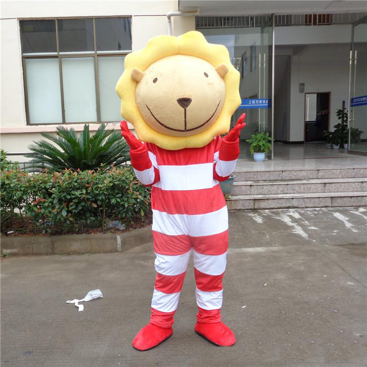 

2018 High quality hot adult lion animal mascot costumes fancy dress for party good quality free shipping can be customized, As picture