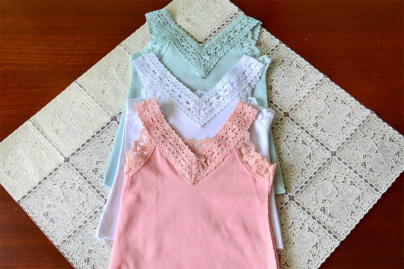 

2 to 6 years Girls summer lace cotton tops, baby v-neck t-shirts, children fashion cotton Tees, kids boutique clothing, 5 pieces, 5ES12TP-53, White