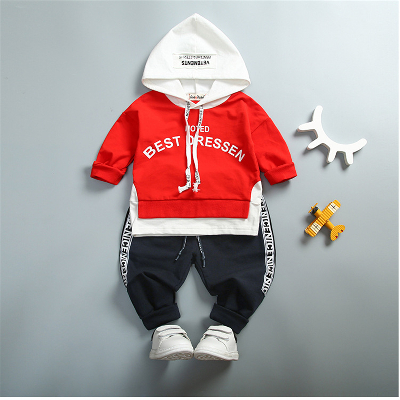 Enfant Enfant Sports Sports Baby Girl Garçon Set Vêtements Lettre de la mode Cute Vêtements Set Spring Automne Boys Girls Vêtements 1 2 3 4 ans 4