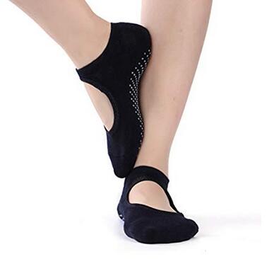 

Women's Yoga Grip Socks Barre Pilates Ballet Dance Socks Non Slip Skid Cotton Ankle Sport Toe Shoes  5-10 12pair