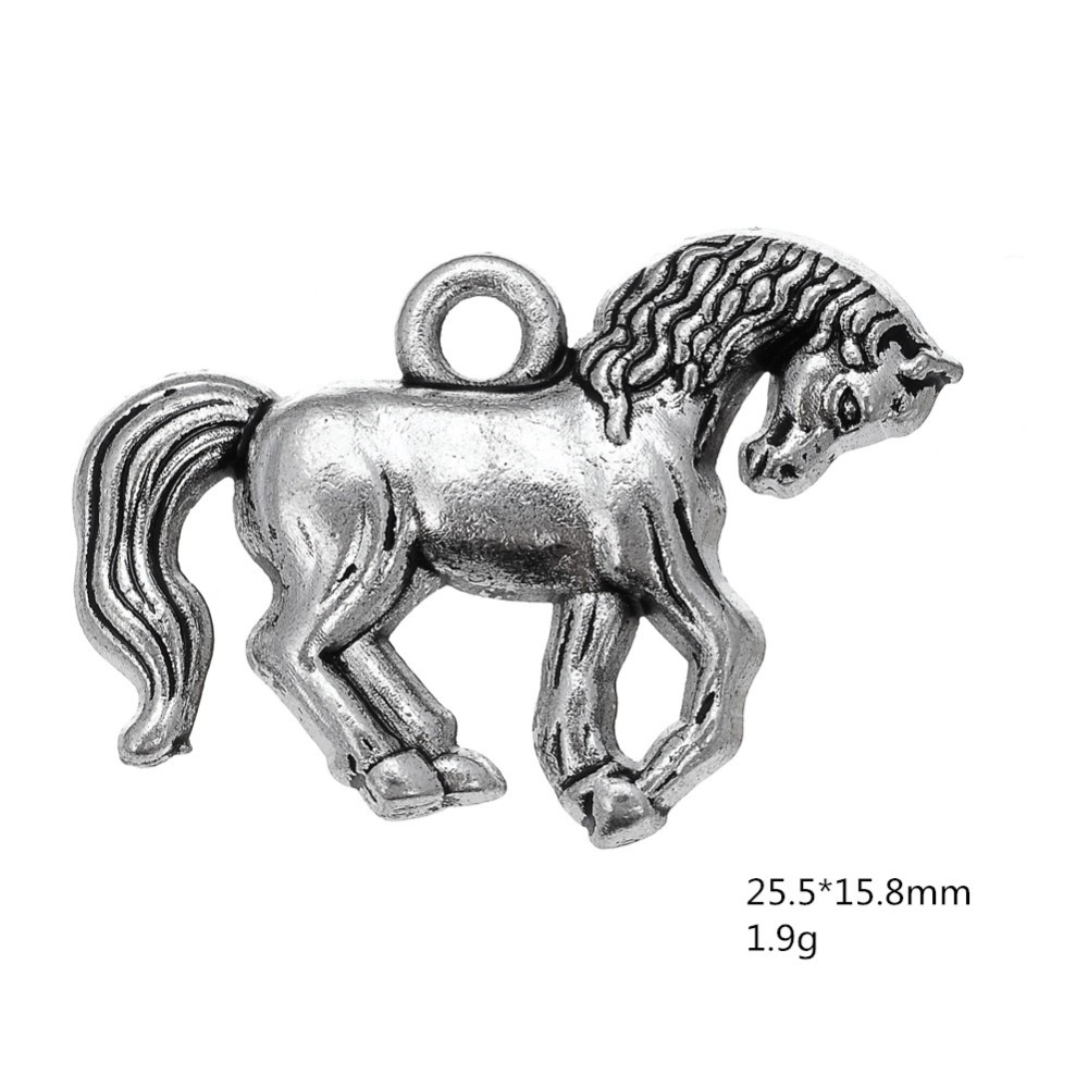 

Zinc alloy adorable little horse animal charm for jewelry making