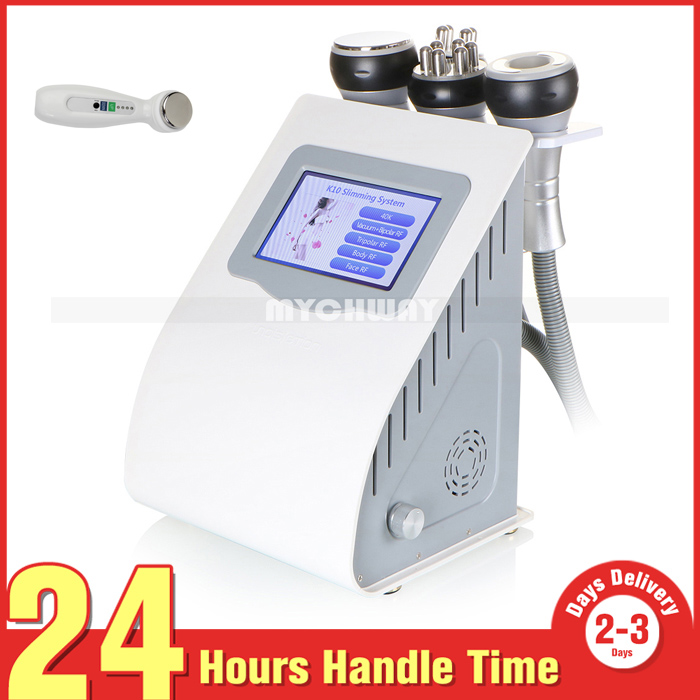 Body Shape 5 In 1 Radio Frequency 40K Cavitation Sextupole 3 polar Vacuum Slimming Machine+Gift MIni Ultrasound Tighten Device
