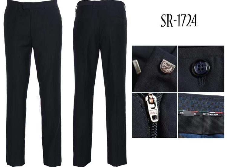 

suit pants men 2018 new style commerce comfort solid color high quality fitness gentleman free shipping, Black