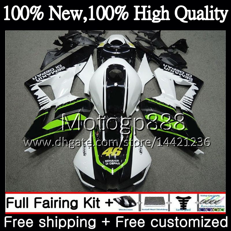 

Injection For HONDA CBR600 RR Green white CBR600RR F5 13 14 15 16 17 62PG16 CBR 600RR 600 RR F5 2013 2014 2015 2016 2017 Fairing Bodywork, Armygreen