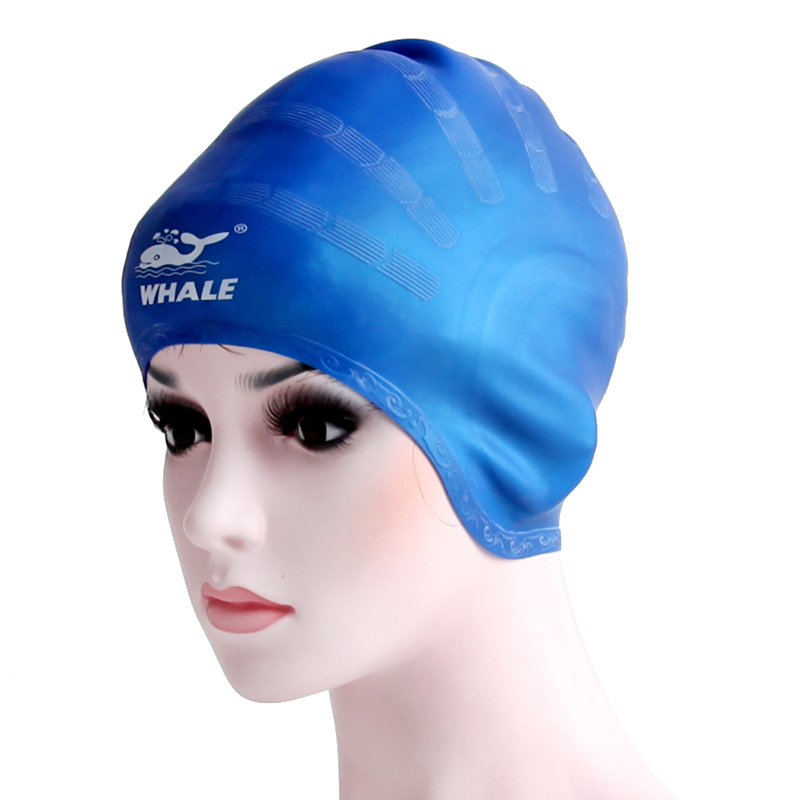 

Swimming Cap Silicone Non-toxic Tasteless Long Hair Swim Cap with Ergonomic Design Ear Pockets For Women CAP-1100