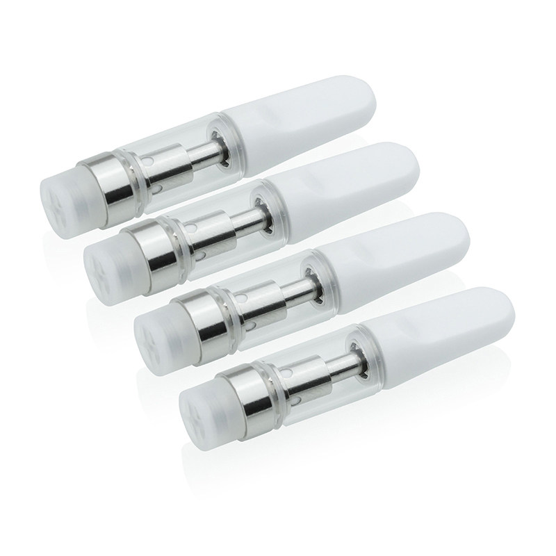

Plastic tube packaging TH205 th210 Ceramic coil Ceramic drip tip extract Oil Thick oil Cartridges .5ml 1ml 4*2.0mm holes 510 atomizer