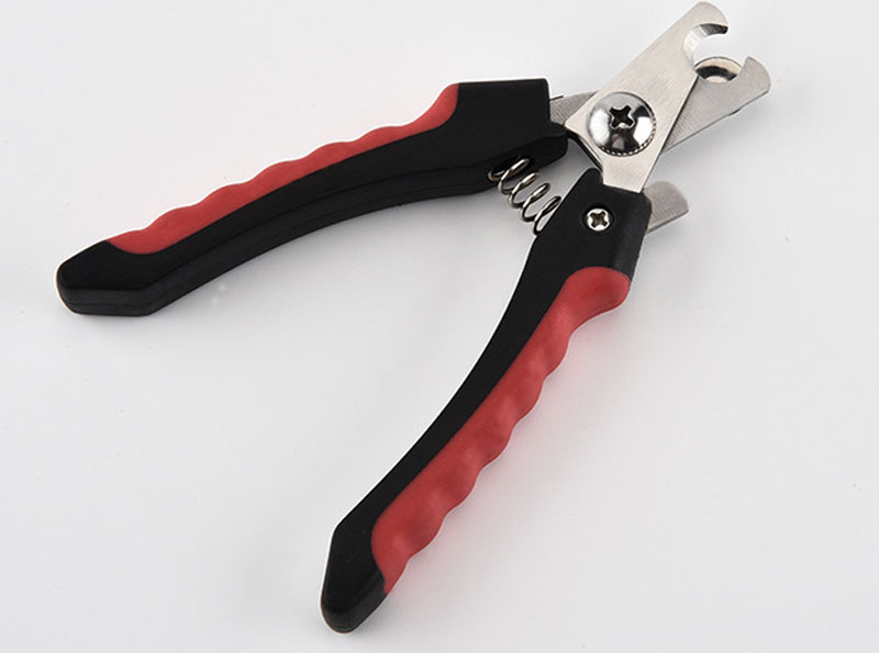 

High Quality Pet Nail Clippers stainless steel dog nail scissor Professional Animal Cat Claw Cutters puppy Dog Grooming Scissors, Red