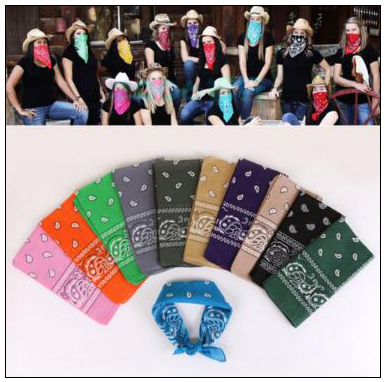

20000pcs/lot Novelty Paisley Design Bandana 100% Cotton Magic Anti-UV Headband Hip Hop Multifunctional Wristband Headscarf CCA9402 1lot