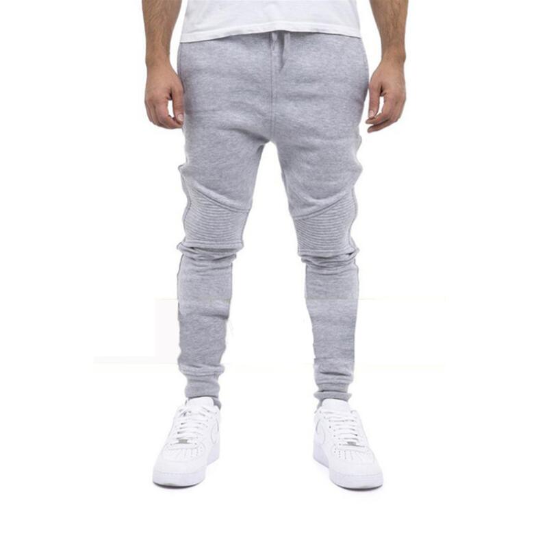 

Men's Casual Sweatpants Cotton Harem Pants Sports Joggers Slim Fit Skinny Men's Hip Hop Swag Clothes High Street Style YB, Black
