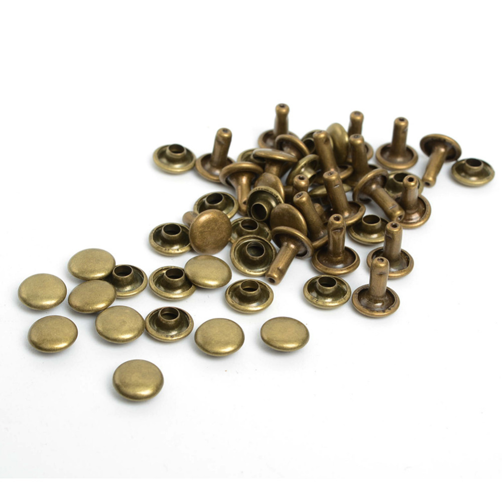 15MM WedDecor Lat/ón Cabeza de Seta Dividido Remache Tuercas Bronce Remaches para Leathercraft Bolsas Zapatos Bolsos P/úas Punk Ropa Decoraci/ón Bricolaje Proyectos Plateado 50pcs