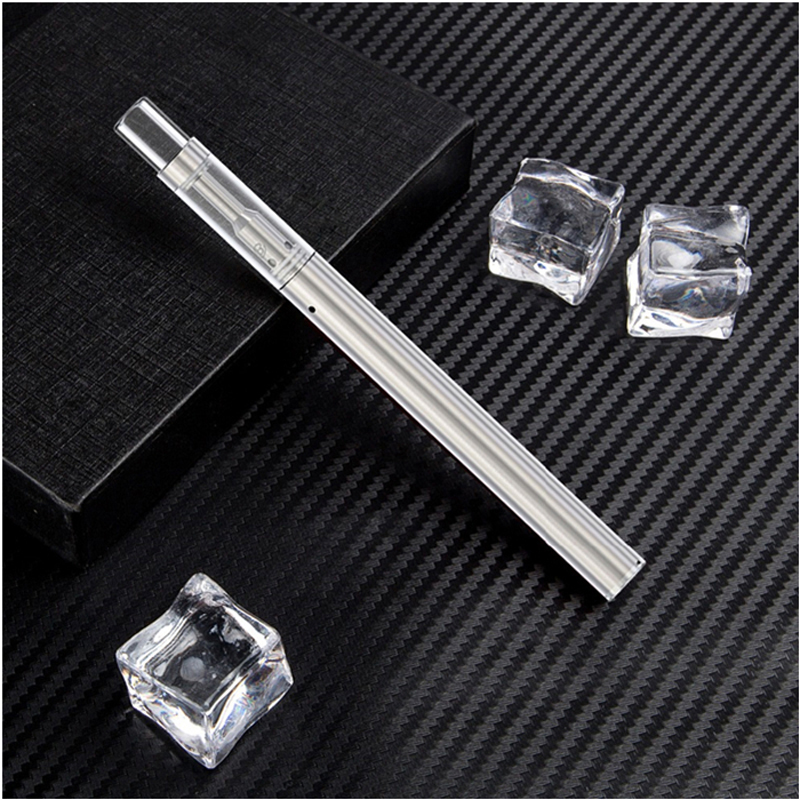

2018 Disposable Vape Kit Bud D1 Ceramic Coil E Cig Vaporizer Vape Pen Packaging 0.5ml CO2 Empty Cartridge, Silver