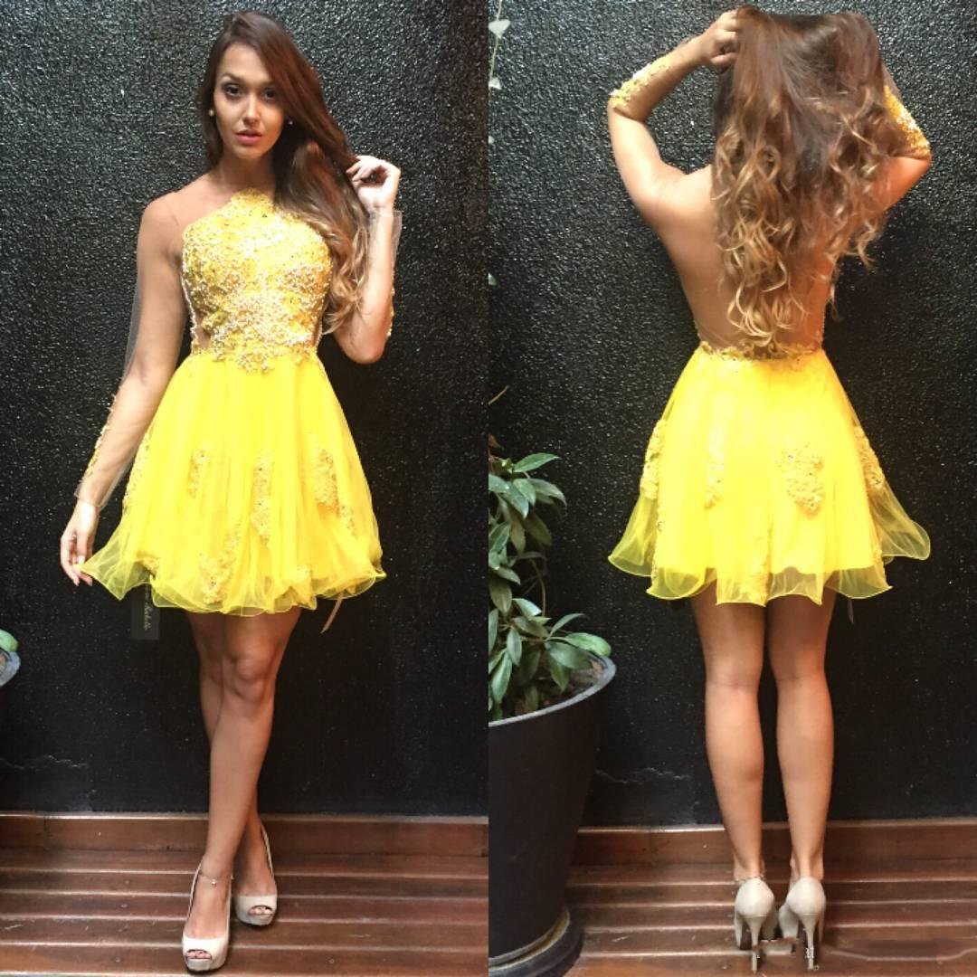 yellow party dresses for juniors