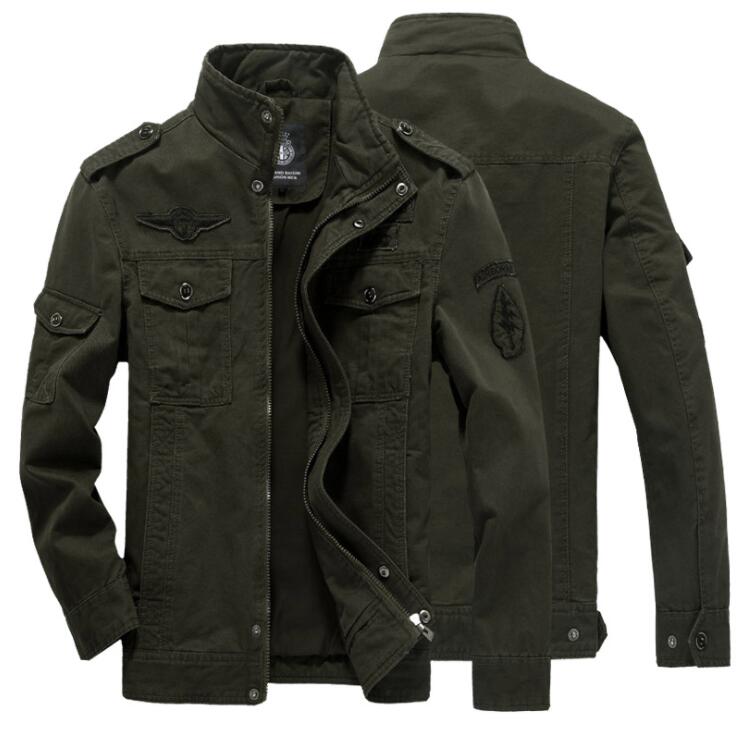 Mens Designer Jacket 2018 Autumn and Winter New Men's Jacket Military Wear Casual Jacket Large Size Cotton Jackets