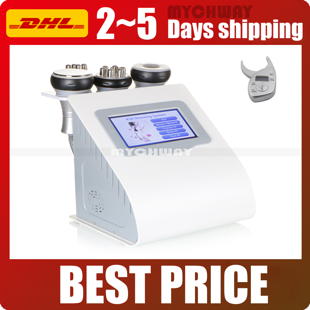 Effective Strong 40K Ultrasonic cavitation body sculpting slimming vacuum RF skin Firm body lift red photon machine with trolly cooling gel