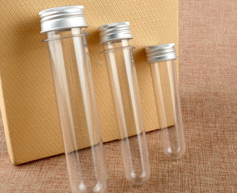 

30ml 40ml 100ml Transparent cylindrical plastic test tube bottle mask powder bottle bath salt candy bottled empty bottle SN2110