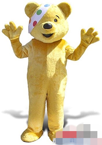 

Custom Clown Bear mascot costume Adult Size free shipping, Yellow