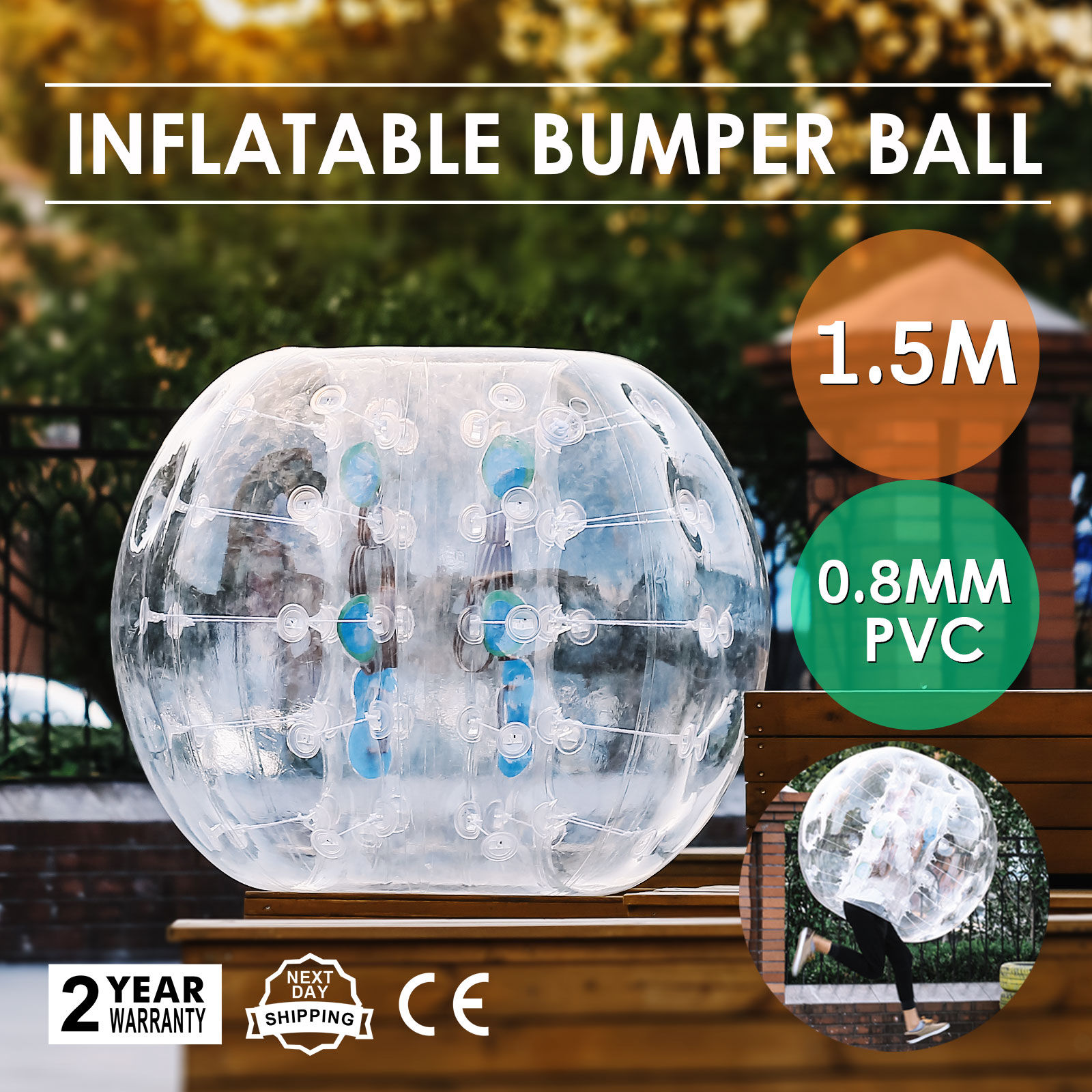 

inflatable bumper bubble soccer ball dia 4/5 ft(1.2/1.5m) giant human hamster ball for adults and teens