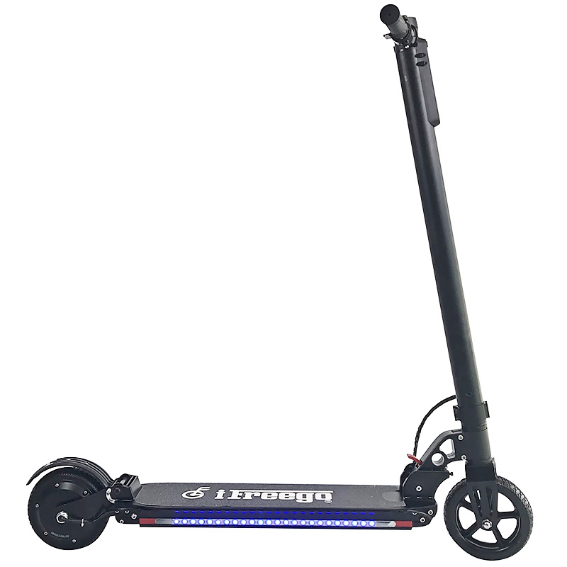 

Freego ES - 06X Two Wheels Shockproof Folding Electric Scooter 6.6Ah Battery Bluetooth 6.5inch foldable electric kick scooter adults, Black
