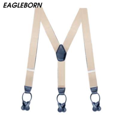 

EAGLEBOR 6 buttons suspenders man/women braces Adjustable elastic suspenders bretelles Y-Back ligas Tirantes 3.5*120cm