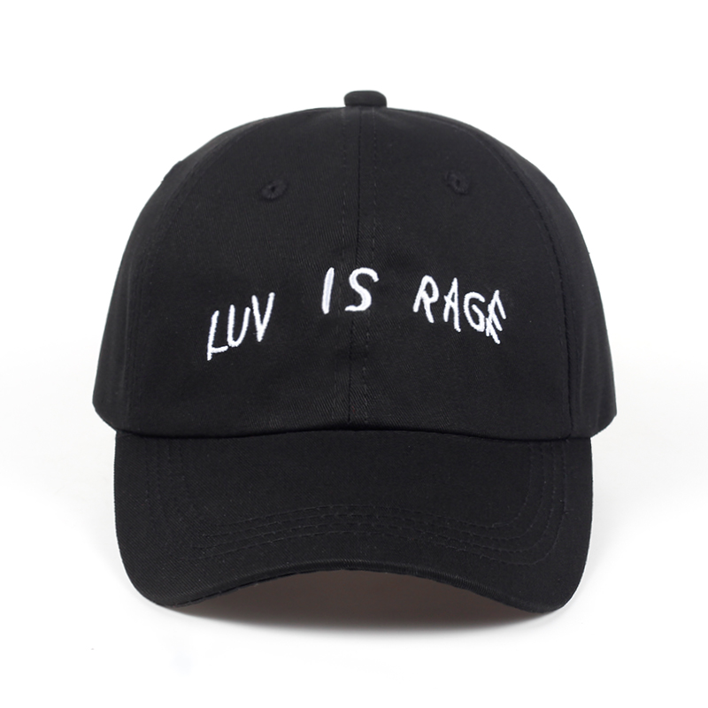 

Lil Uzi Vert Black unisex baseball Cap Hiphop snapback cap hat luv is rage letter embroidery dad hat wholesale