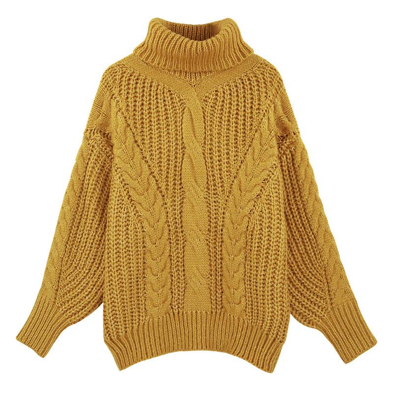 Cable de punto Jersey Liso para Hombre Jersey Suéter Tejido gran caliente de invierno
