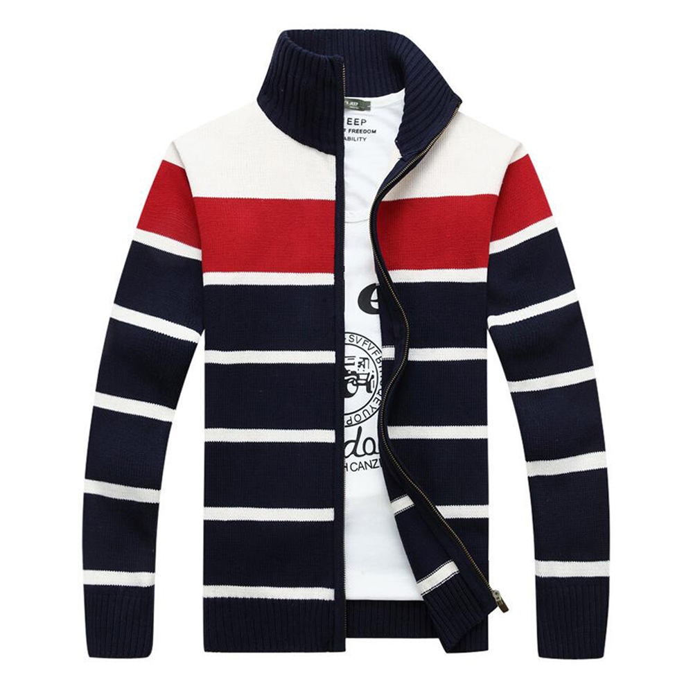 2017 hommes Pulls Zipper Cardigan en maille pour les hommes d'hiver Hommes Gilet à col roulé Homme Maille Z061