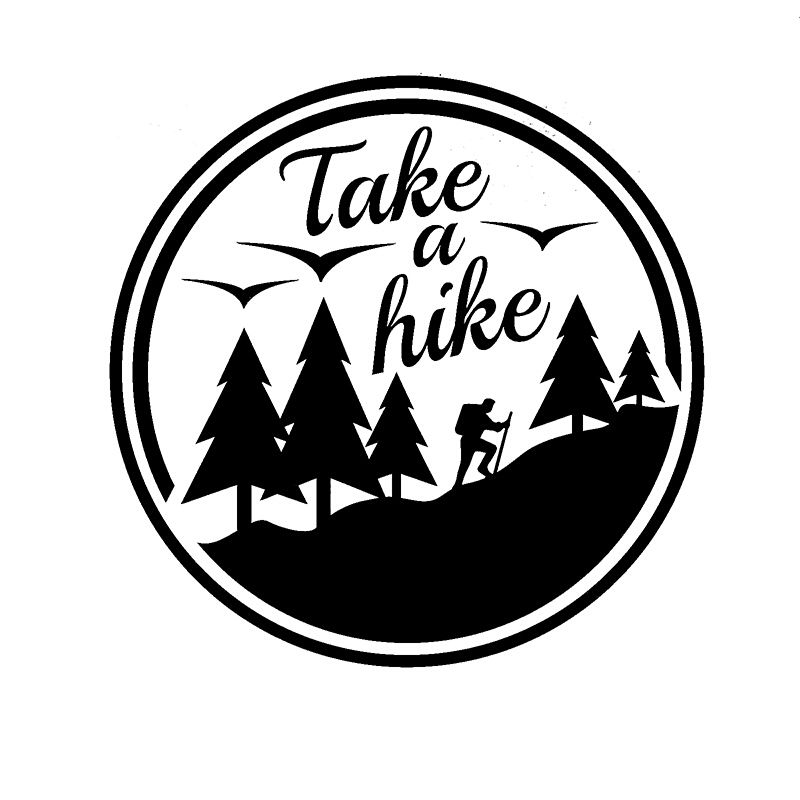 

Take a hide caravan camper van laptop vinyl sticker decal CA-87, Silver