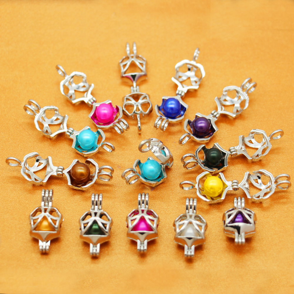 

2018 charm pendant pearl cage charm female jewelry wholesale (Pearl must be purchased separately)