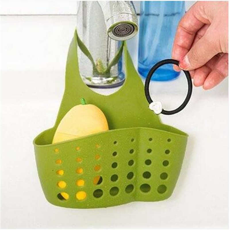 

Storage Baskets Adjustable Creative Button Type Kitchen Hanging Basket Water Faucet Basket Home Storage & Organizatio