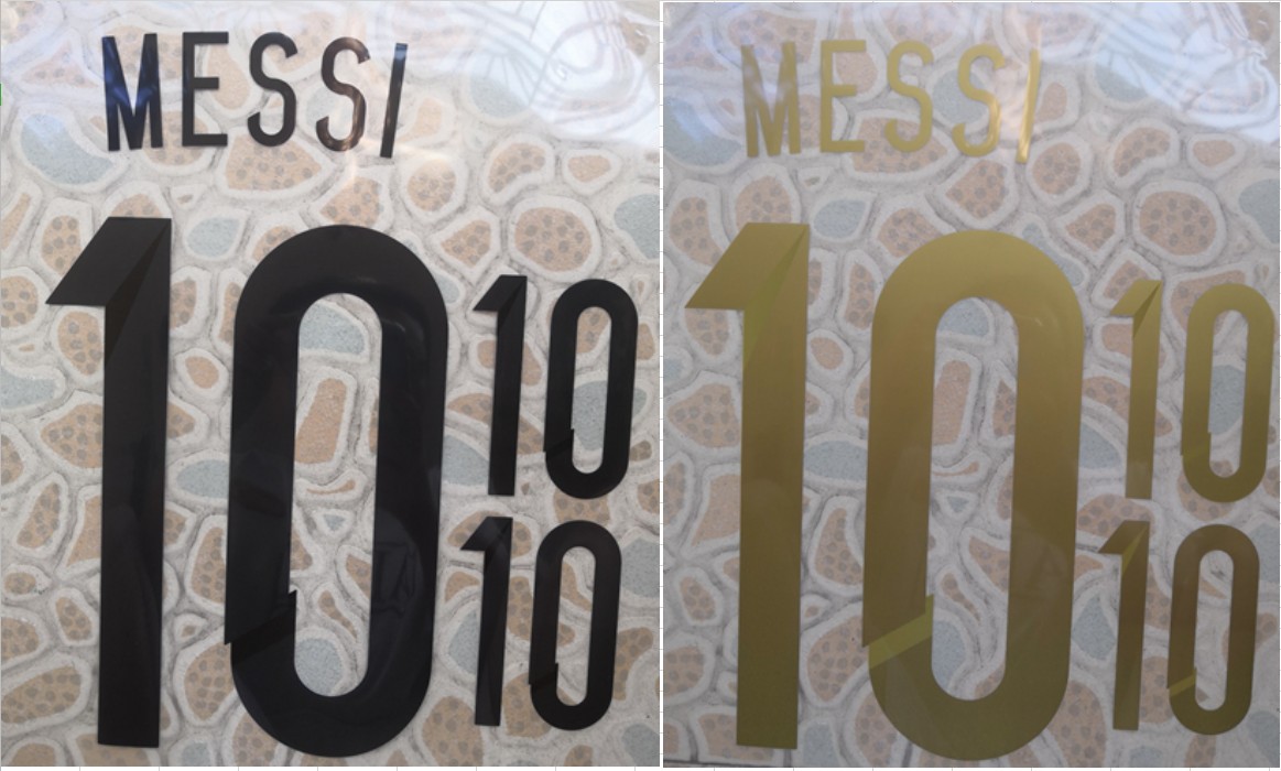 

2014 Argentina home away MESSI #10 name numbering nameset soccer patch soccer badge