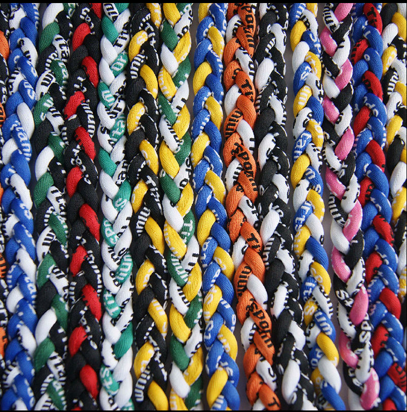 

Titanium Tornado Sport 3 Rope Braided Necklace Bracelet Twisted Ionic Baseball Power