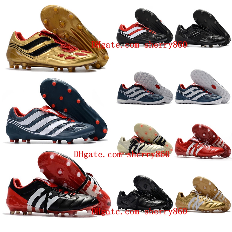 

2021 soccer shoes mens cleats Predator Precision TF IC turf football boots Mania Champagne FG indoor high quality, As picture 4
