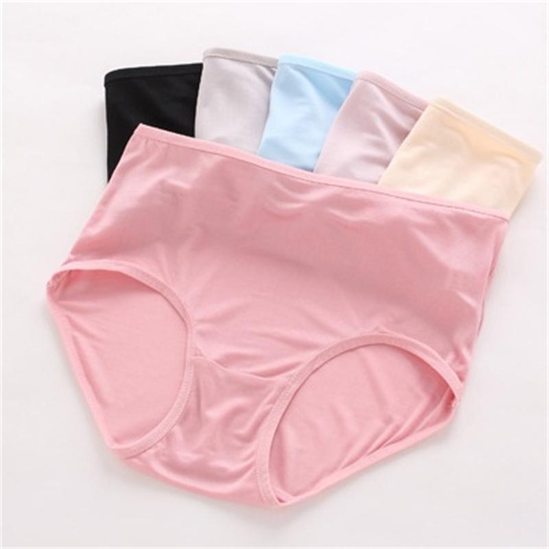 

Wholesale Free Shipping Women Pure Silk Knitted Panties Female 100% Mulberry Silk Briefs Solid Color Basic High-waist Underwears, Color send by random