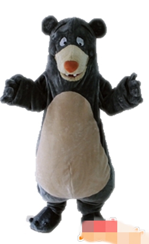 

Custom Newly designed Gray bear mascot costume Adult Size free shipping, Grey