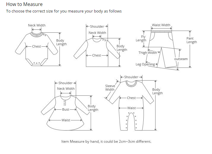 3 Year Old Clothing Size Chart