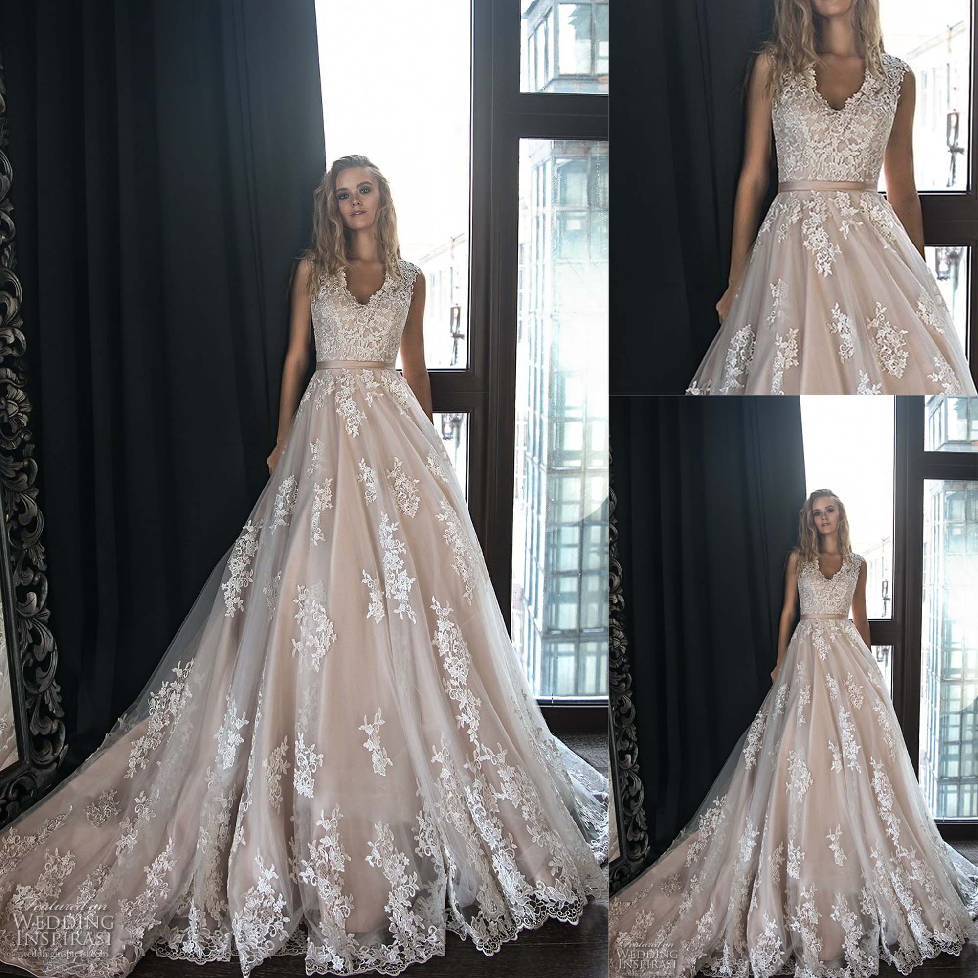 simple colored wedding dresses