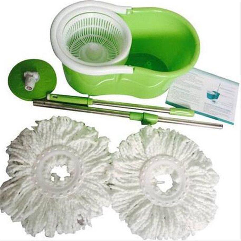 

Wholesales Free shipping BLL-19A 360-Degree Rotary Head Ultra Slim Microfiber Mop Green Mops