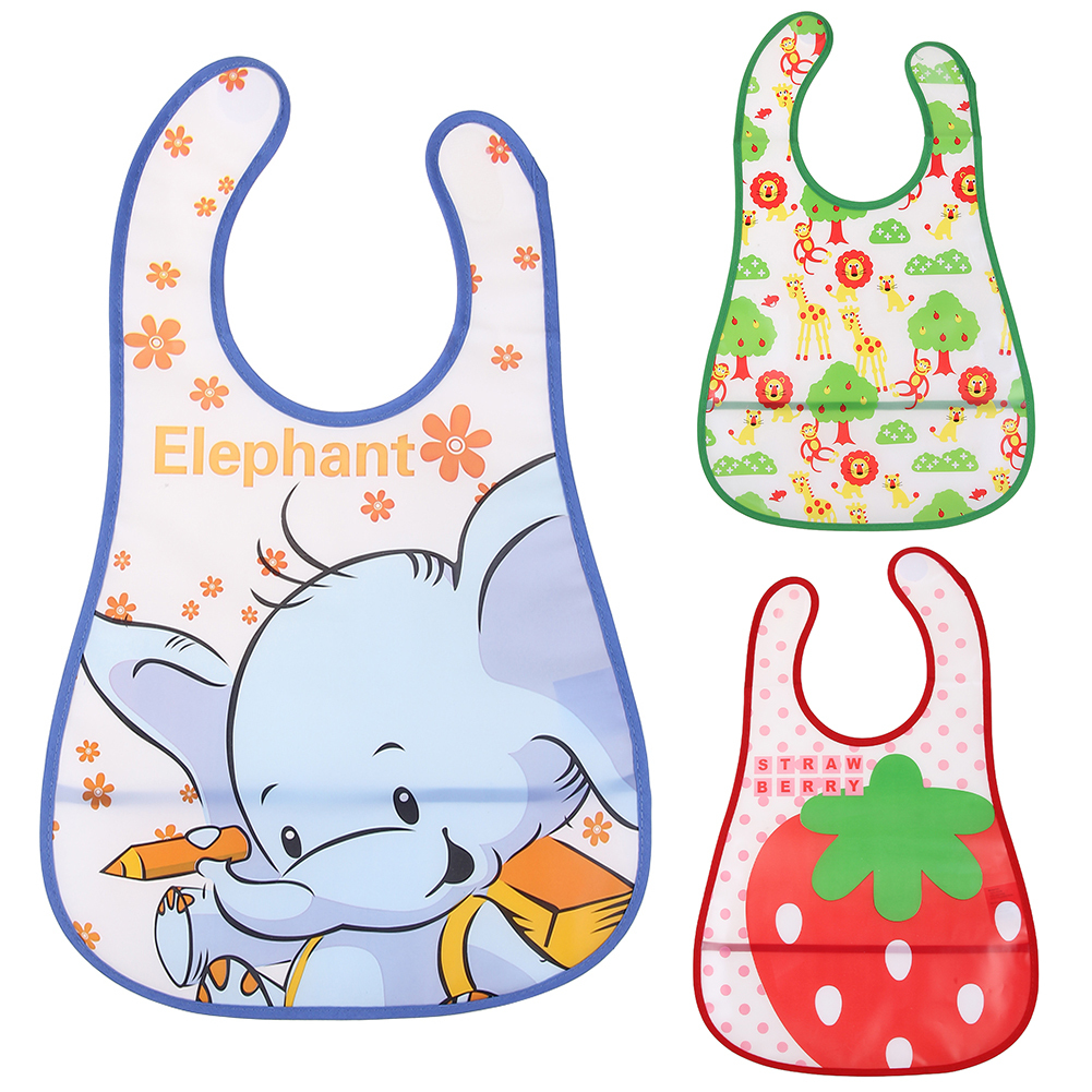 Bavoirs de déjeuner imperméables EVA, mélange de 10 pièces, vente en gros, nouveau-né bébé, mignon dessin animé, serviettes en tissu d'alimentati