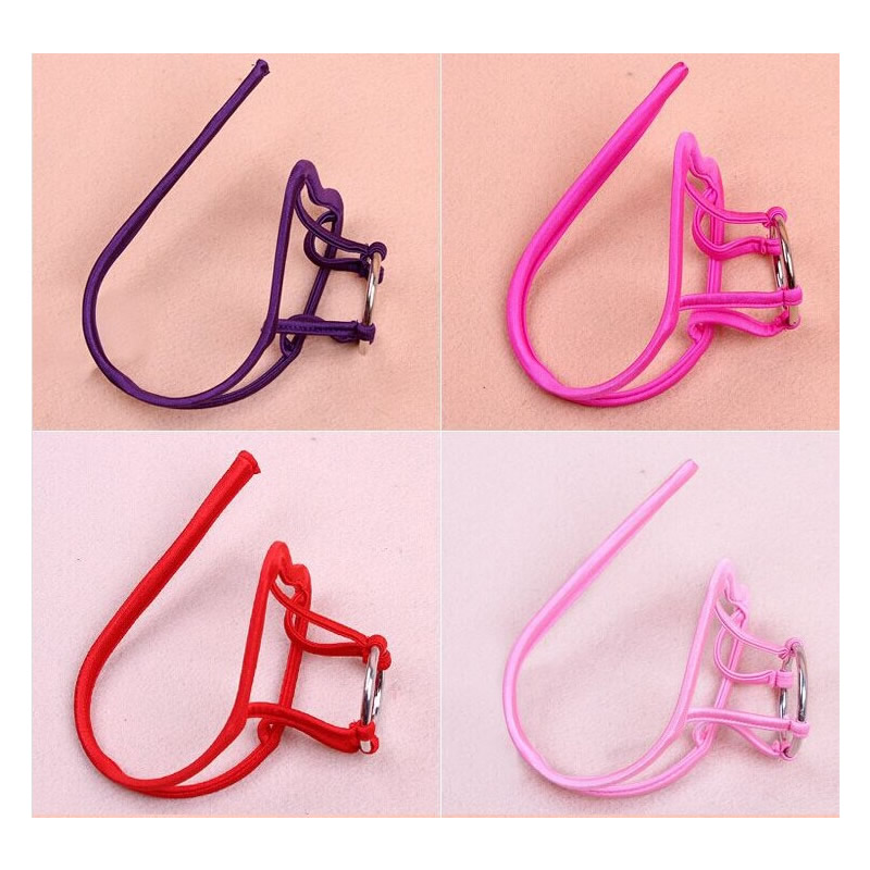 Male Sexy Lingerie C String With Penis Ring Men G String Thong Brief Panty Underwear Erotic Dress Dance Wear Costumes Black Red Pink