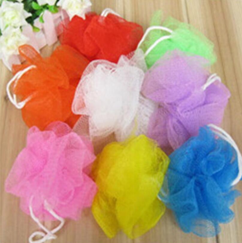 Bath Shower Body Exfoliate Puff Sponge Mesh Net Candy Colors Mesh Sponge Soft Bath Brush Scrubbers LX3901-image-430150210