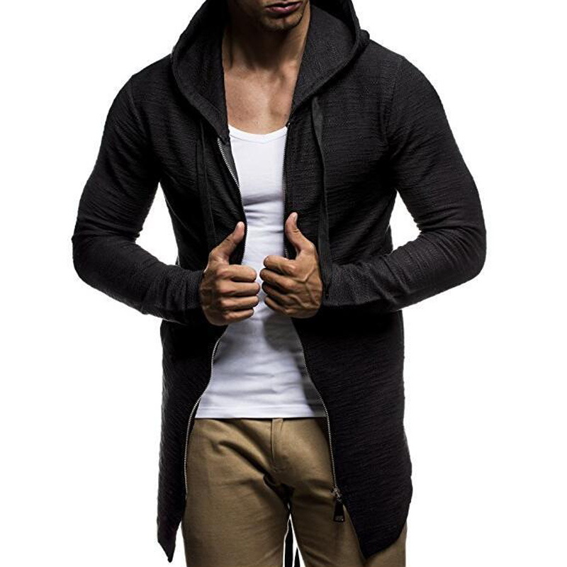 

Wholesale-Brand Hoodies Men 2017 New Fashion Male Zipper Design High Street Wear Cotton Hoody Sweatshirts, White