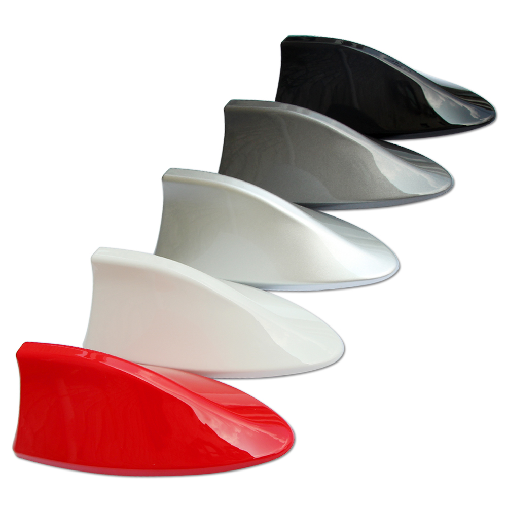

Car radio shark fin antenna signal Universal Car Shark Antenna Auto Exterior Roof Shark Fin Antenna FM/AM Signal Protective Aerial Car Styli