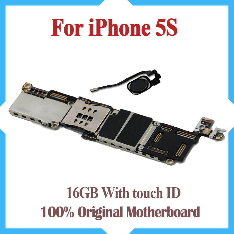 

100% Original Unlocked,16GB 5s Mainboard with Touch ID,for iphone 5s Motherboard with Fingerprint Identification,Free Shipping